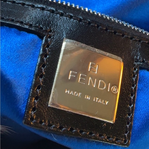 Fendi Rabbit Fur & Satin Tote - Picture 7 of 10